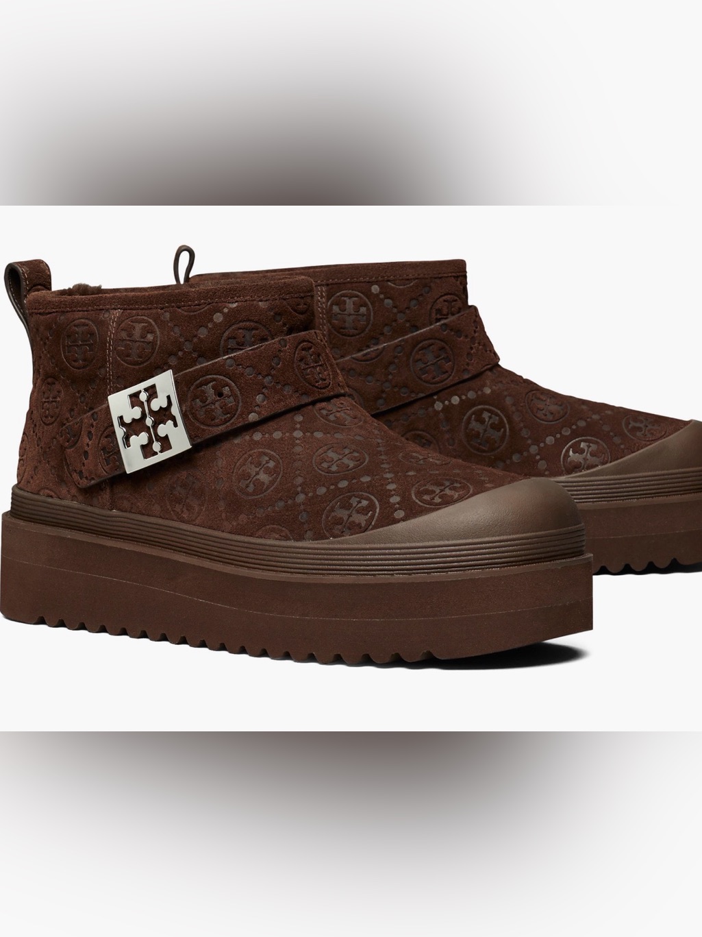 Tory Burch Shearling Lined Platform Boot. Ladies 10